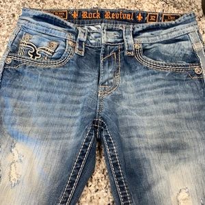 Mens rock revival jeans